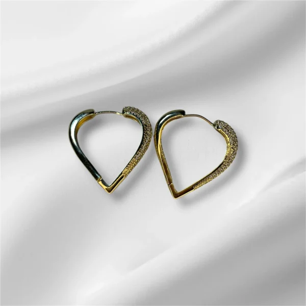 Stainless Steel Heart Stud Earrings